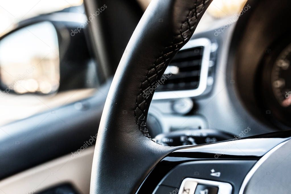 Steering wheel of a modern car