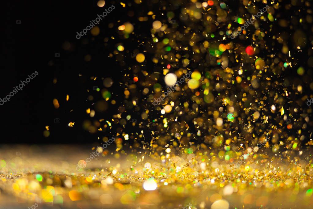 Golden glitter background — Stock Photo © gdolgikh #182403712