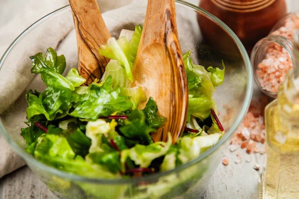 Salada verde fresca — Fotografia de Stock