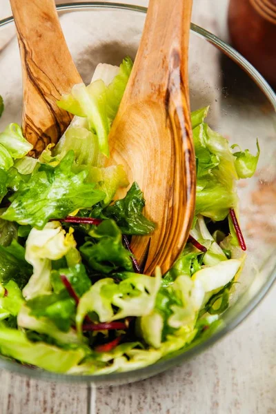 Salada verde fresca — Fotografia de Stock