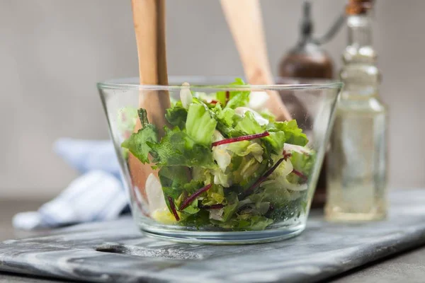 Salada verde fresca — Fotografia de Stock