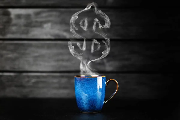 Blue coffee mug — Stock Photo, Image