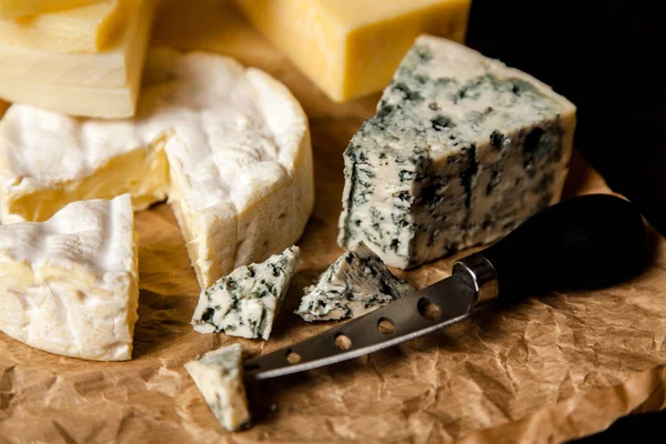 Diversi tipi di formaggio — Foto Stock
