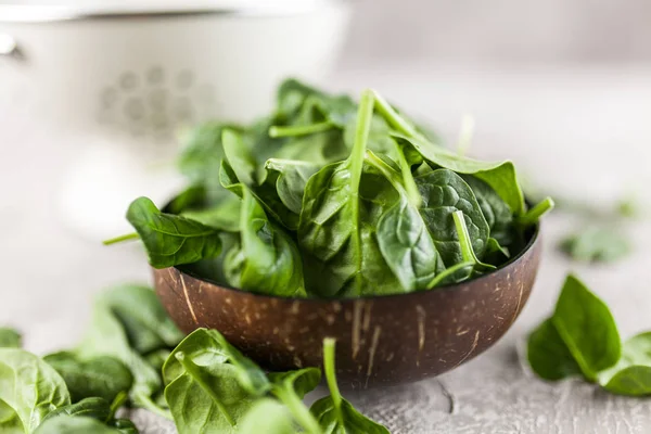 Baby spinach leaves — Stock Photo, Image