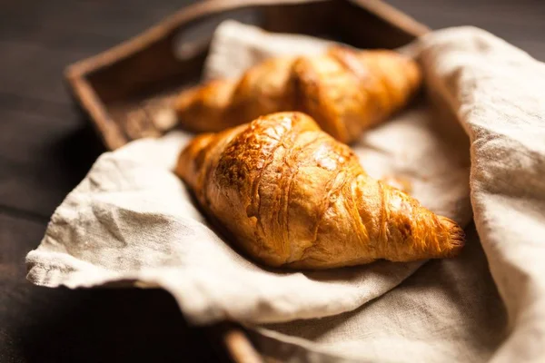 Croissants de mantequilla fresca — Foto de Stock