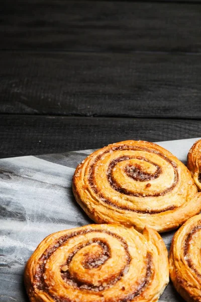 Traditionelle Zimtröllchen — Stockfoto