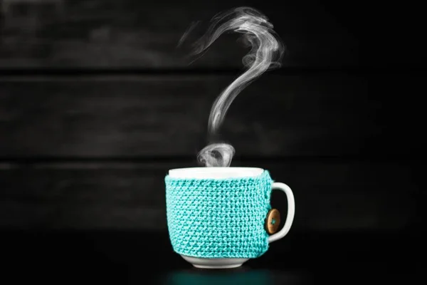 Taza de café azul — Foto de Stock