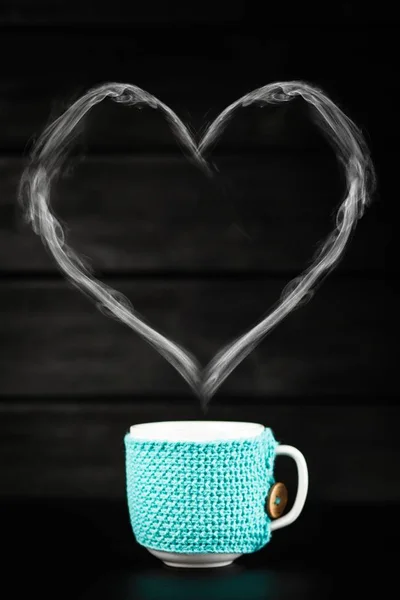 Blue coffee mug — Stockfoto