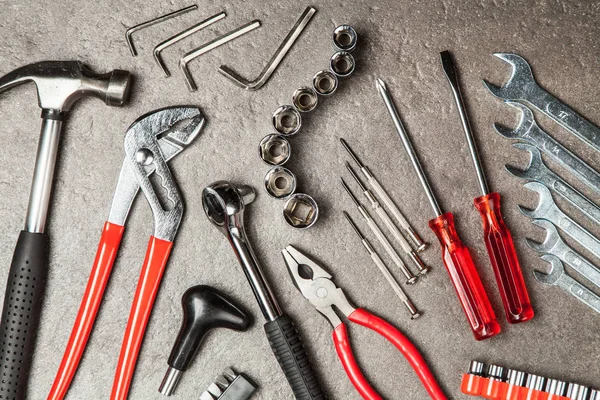 Conjunto de ferramentas DIY — Fotografia de Stock