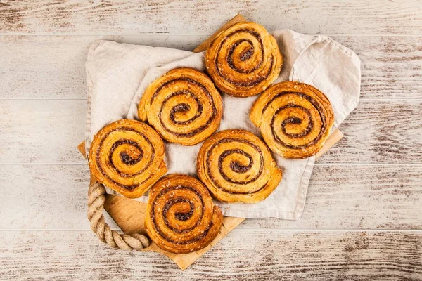 Traditionelle Zimtröllchen — Stockfoto