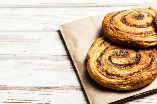 Traditionele kaneel broodjes — Stockfoto