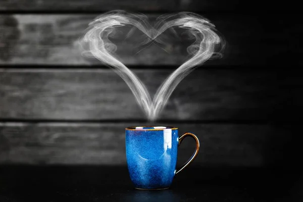Tasse à café bleue — Photo