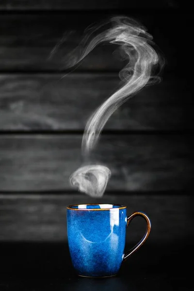 Blue coffee mug — Stock Photo, Image