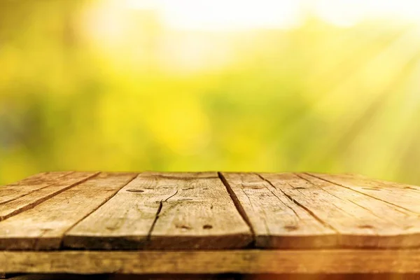 Old wooden table — Stock Photo, Image