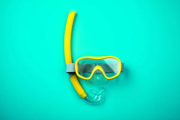 Snorkeling mask and tube — Stock Photo, Image