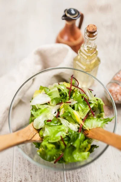 Salada verde fresca — Fotografia de Stock