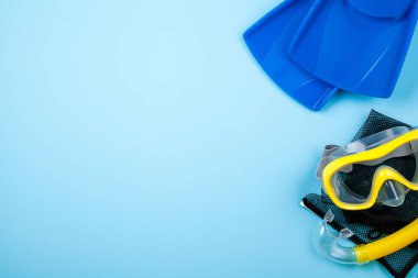 Mavi palet renk arka plan üzerinde