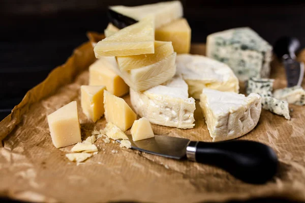 Différentes sortes de fromage — Photo