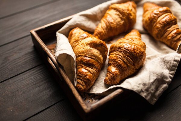 Fresh butter croissants