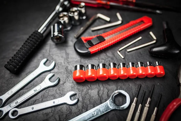 Conjunto de ferramentas DIY — Fotografia de Stock