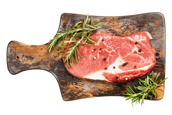 Tatarský biftek, izolované na bílém — Stock fotografie
