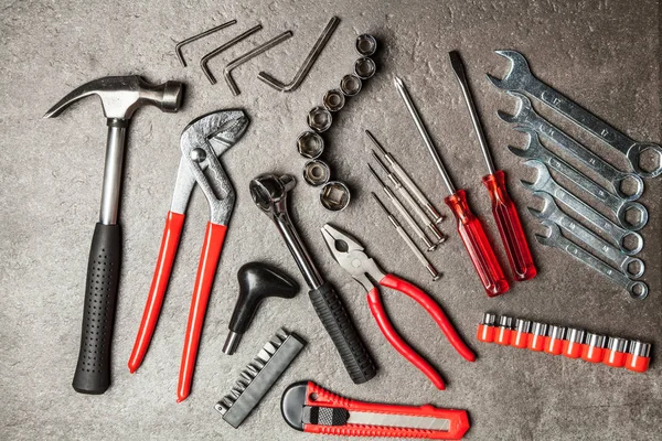 Werkzeugset für Heimwerker — Stockfoto