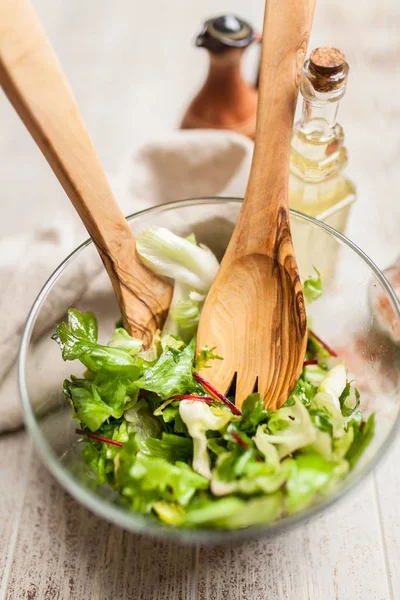 Salada verde fresca — Fotografia de Stock