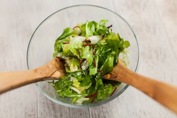 Salada verde fresca — Fotografia de Stock