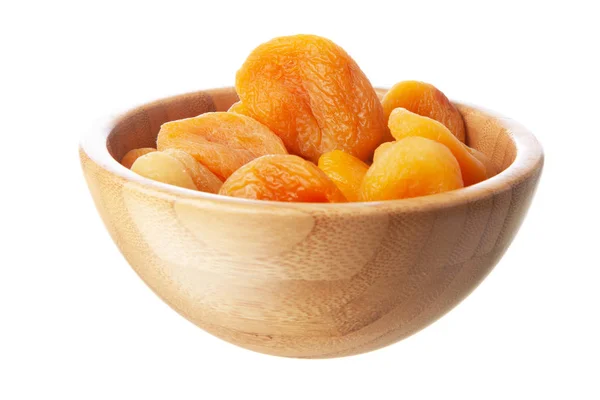 Dried apricots on white — Stock Photo, Image