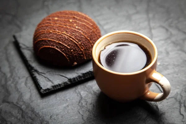 Caffè e un dessert — Foto Stock