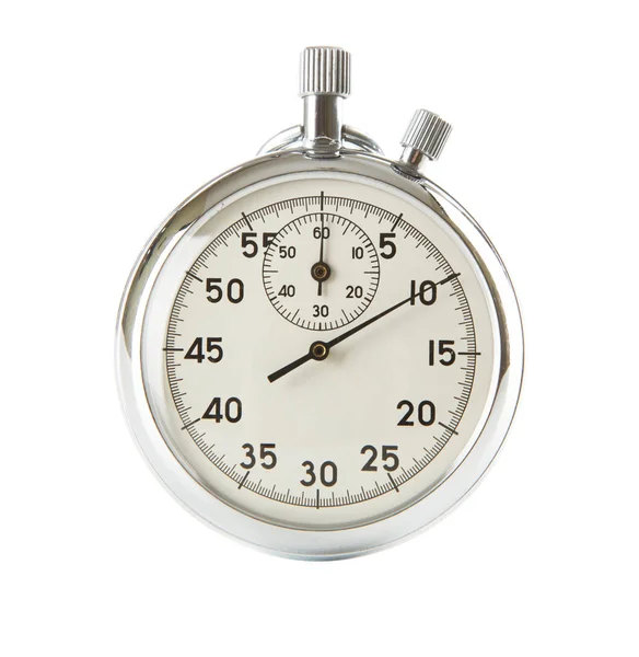 Analog stopwatch on white background — Stock Photo, Image