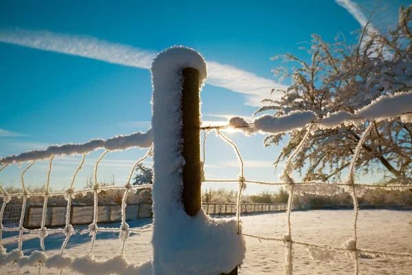 Hermoso paisaje de invierno Imagen de archivo