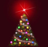 barevné vánoční strom