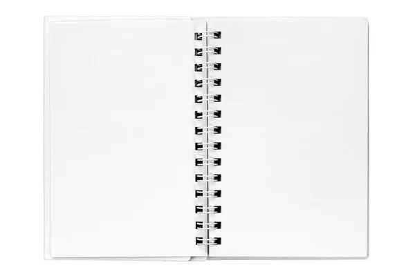 Caderno branco vazio — Fotografia de Stock