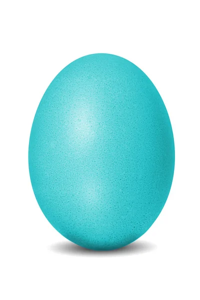 Бирюзовое пасхальное яйцо — стоковое фото