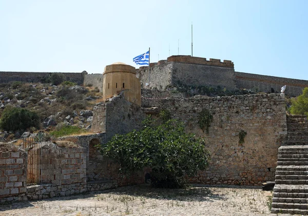 Pevnost Palamidi ve Nafplion, Argolis Peloponés, Řecko — Stock fotografie