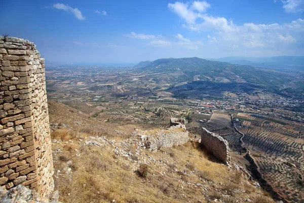 Acrocorinto (l'acropoli dell'antica Corinto ) — Foto Stock