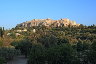 Antik Agora görünümünden Atina Akropol