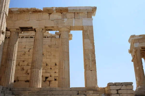Colonnes de Propylaia à Athènes Acropole, Grèce — Photo