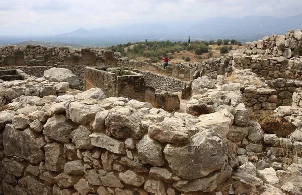 Cerchio delle tombe a Micene acropoli — Foto Stock