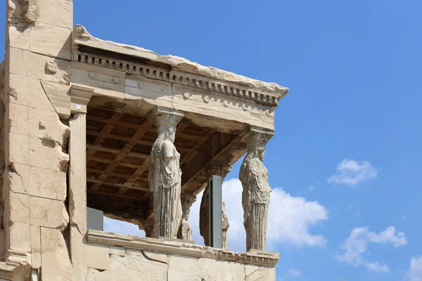Caryatides d'Erechtheion à Athènes Acropole, Grèce — Photo