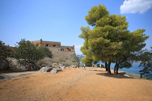 Fortaleza de Palamidi en Nafplion, Argolis Peloponnese, Grecia — Foto de Stock
