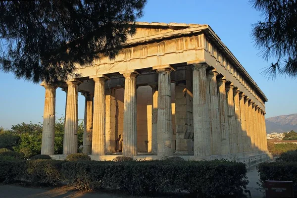 Tempio di Gefesto nell'antica Agorà, Atene, Grecia — Foto Stock
