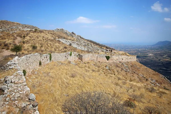 Acrocorinth (akropolisi antik Corinth) — Stok fotoğraf