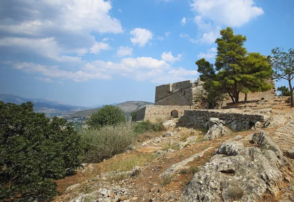 Fortezza Palamidi a Nafplion, Argolis Peloponneso, Grecia — Foto Stock