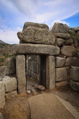 Mycenae Akropol, Yunanistan. Kuzey kapısı Kalesi için