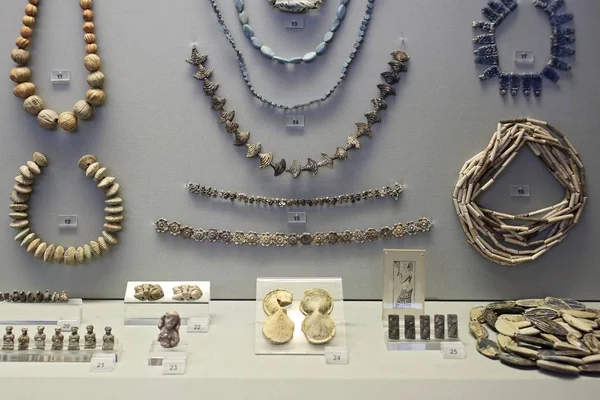 Müzesi'nde Myken taş dekorasyon Arkeoloji, Atina, Yunanistan