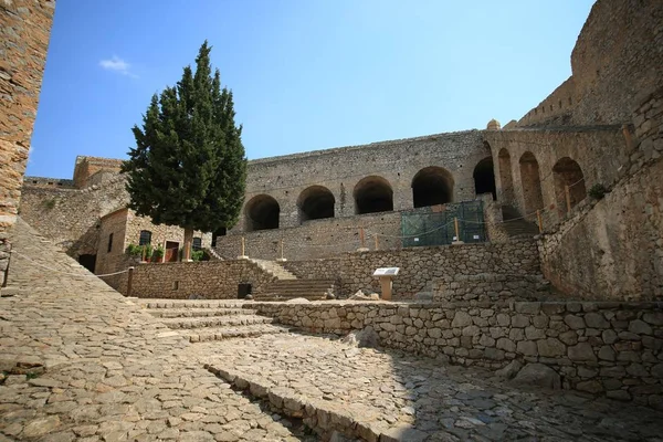 Fortezza Palamidi a Nafplion, Argolis Peloponneso, Grecia — Foto Stock
