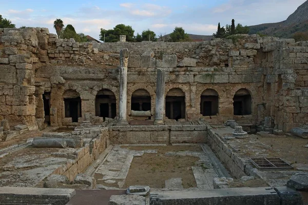 Corinth, Yunanistan - arkeolojik kalıntılar — Stok fotoğraf