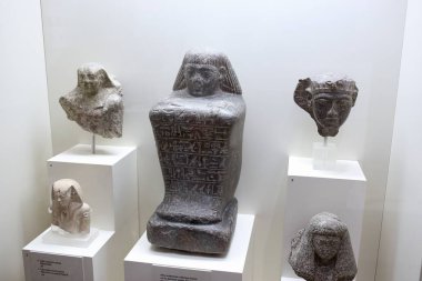 Atina, Yunanistan, Eylül, 03, 2016. Egiptian Arkeoloji, Atina, Yunanistan müzede sergiler. Bu Antik Sanat nesneleri birkaç centures M.ö. oluşturuldu